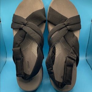 Clarks Black Women's Sandals wedge